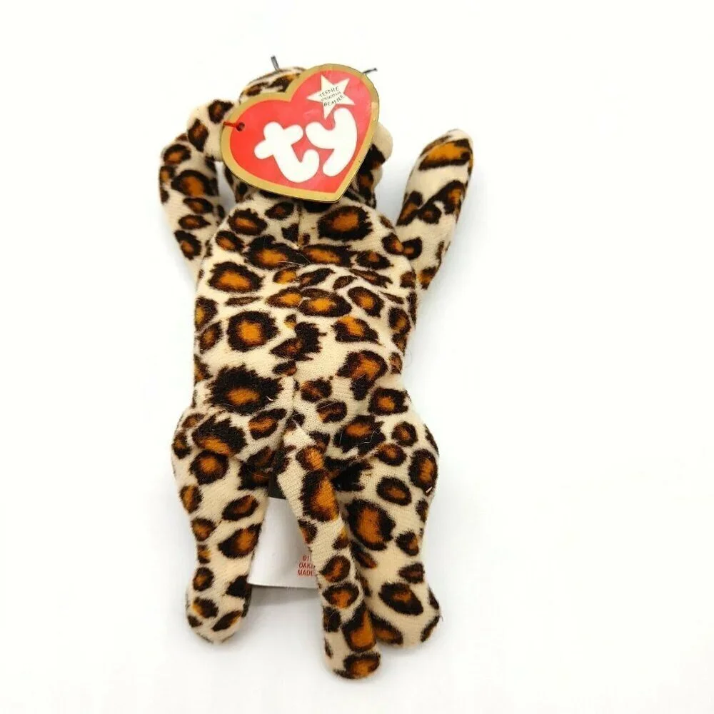 Ty Teenie Beanie Babies Freckles The Leopard Stuffed Animal Plush 1993 Vintage